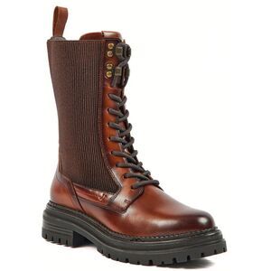 POD Womens/Ladies Polly Leather Boots / Tan